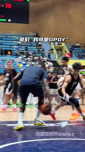 我DPOY白拿的？陈泽文试图穿裆被追梦轻松看穿 抢断+原地垫步暴扣